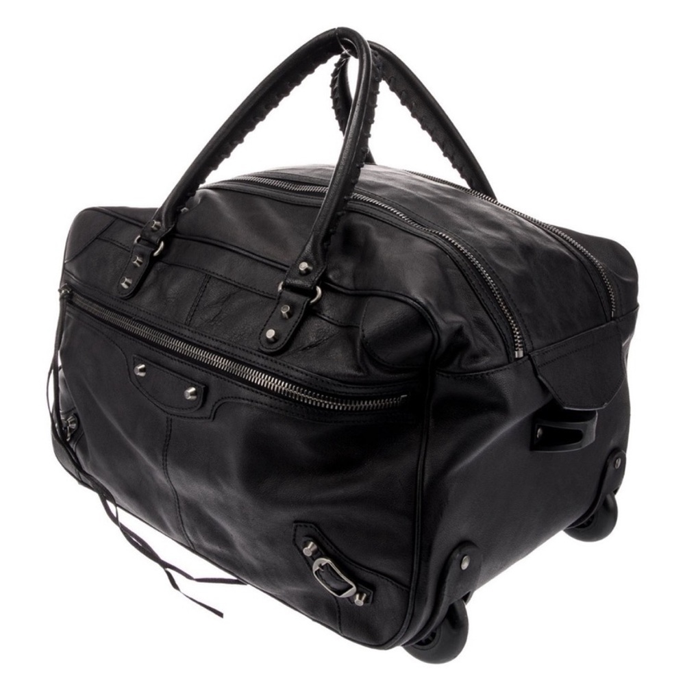 Balenciaga leather duffle suit case